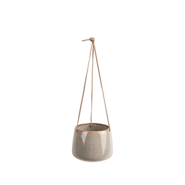 Hanging pot Unique glazed grey Large / Present Time